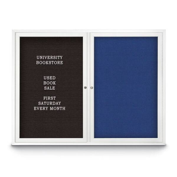 Corkboard, 48"x36", Synthetic Cork/Bronze